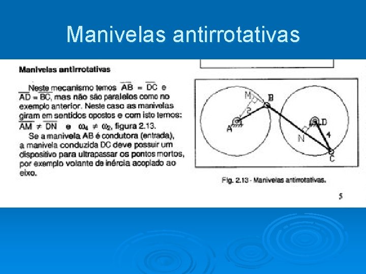 Manivelas antirrotativas 