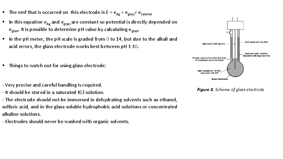 § The emf that is occurred on this electrode is E = e. Ag