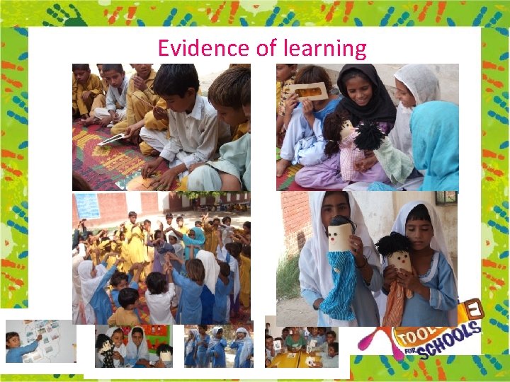  Evidence of learning 