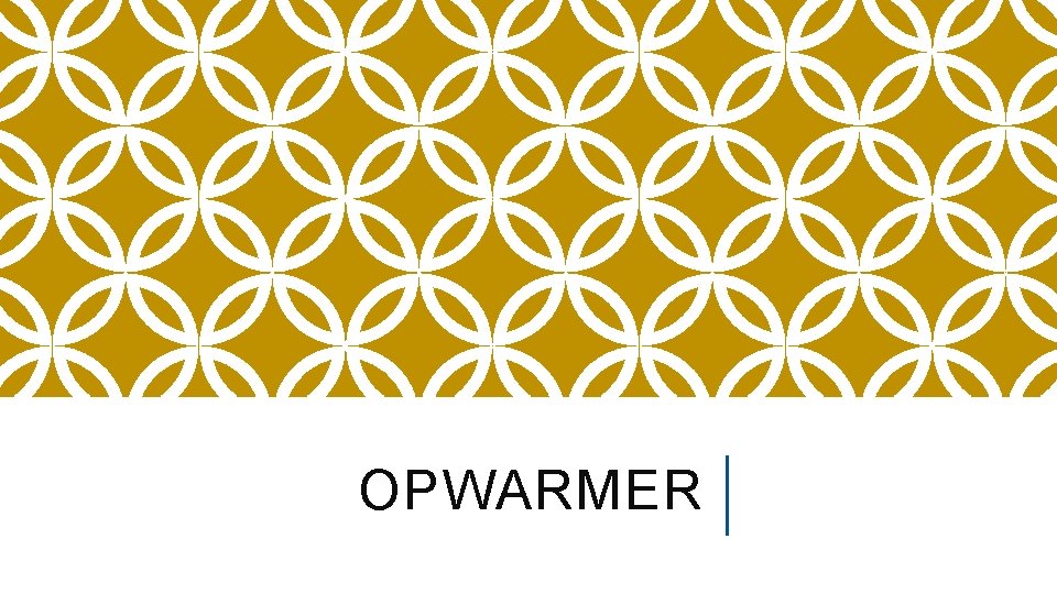 OPWARMER 