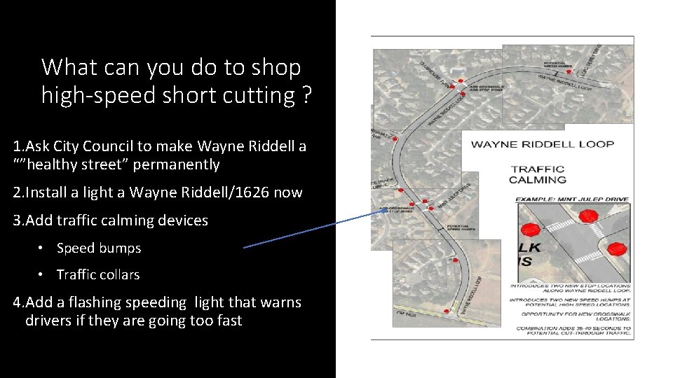 What can you do to shop high-speed short cutting ? 1. Ask City Council