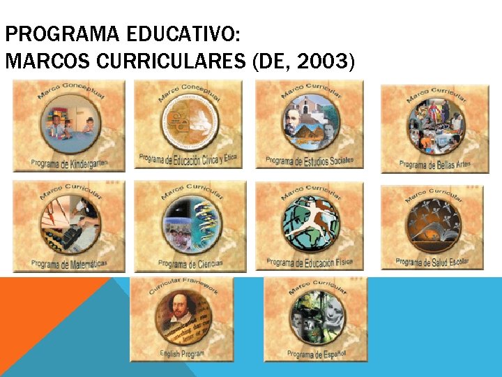 PROGRAMA EDUCATIVO: MARCOS CURRICULARES (DE, 2003) 