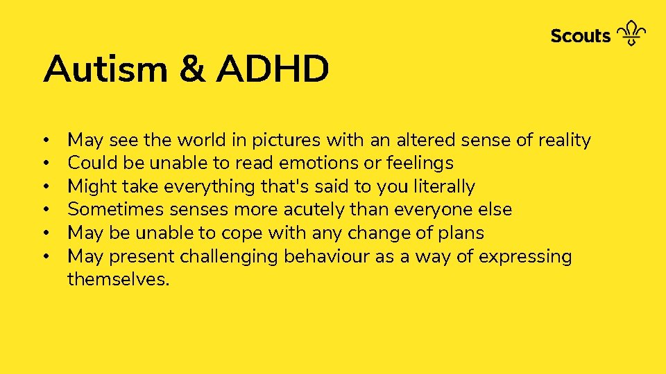 Autism & ADHD • • • May see the world in pictures with an