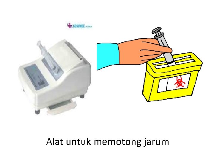 Alat untuk memotong jarum 