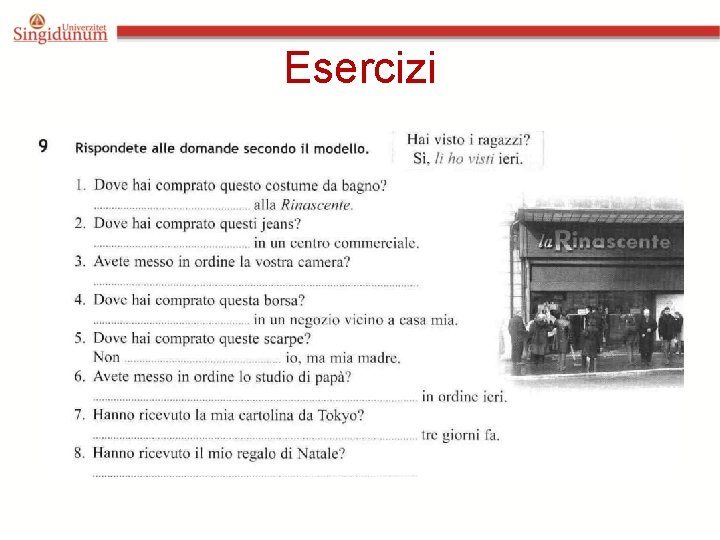 Esercizi 