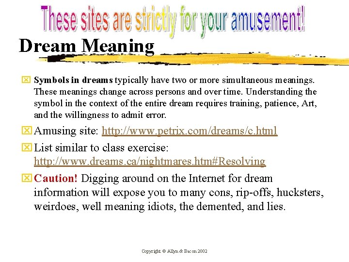Dream Meaning x Symbols in dreams typically have two or more simultaneous meanings. These Dream Meaning x Symbols in dreams typically have two or more simultaneous meanings. These