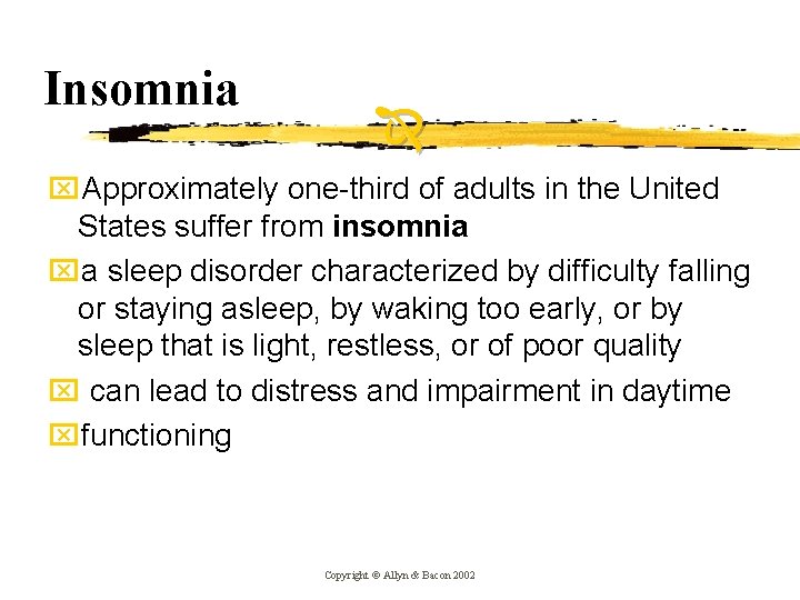 Insomnia x. Approximately one-third of adults in the United States suffer from insomnia xa