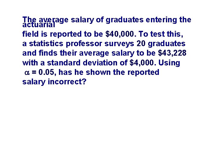 The average salary of graduates entering the actuarial field is reported to be $40,