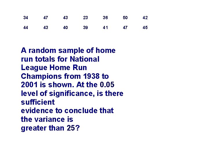 34 47 43 23 36 50 42 44 43 40 39 41 47 45