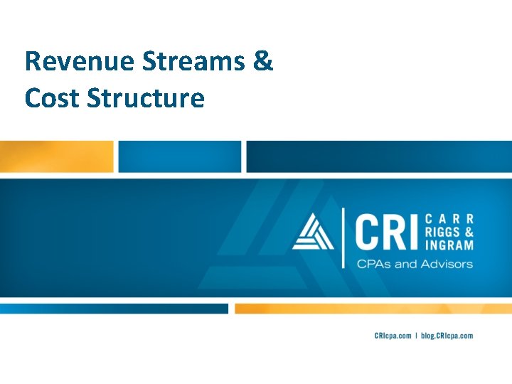 Revenue Streams & Cost Structure 1 