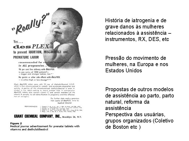 História de iatrogenia e de grave danos às mulheres relacionados à assistência – instrumentos,