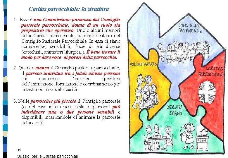 Caritas parrocchiale: la struttura 1. Essa è una Commissione promossa dal Consiglio pastorale parrocchiale, Caritas parrocchiale: la struttura 1. Essa è una Commissione promossa dal Consiglio pastorale parrocchiale,