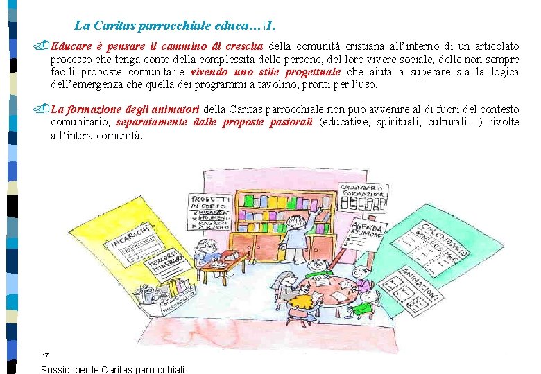 La Caritas parrocchiale educa…1. . Educare è pensare il cammino di crescita della comunità La Caritas parrocchiale educa…1. . Educare è pensare il cammino di crescita della comunità