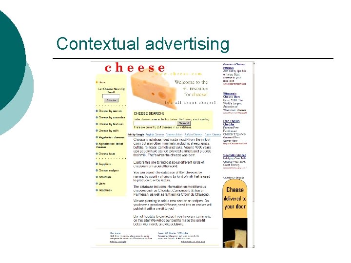 Contextual advertising 