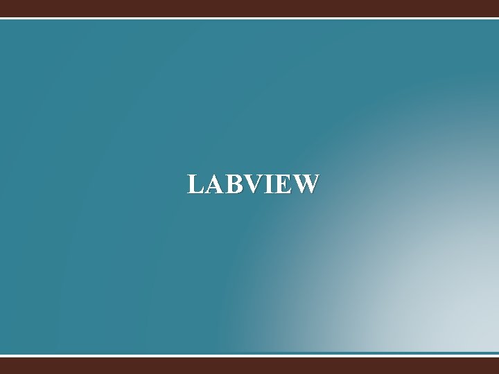 LABVIEW 