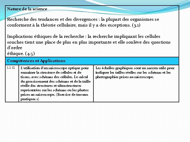 Nature de la science Recherche des tendances et des divergences : la plupart des