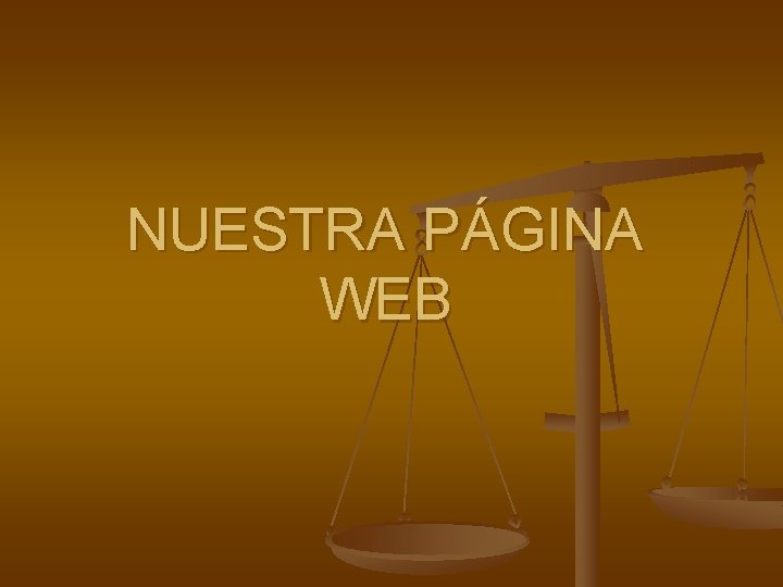 NUESTRA PÁGINA WEB 