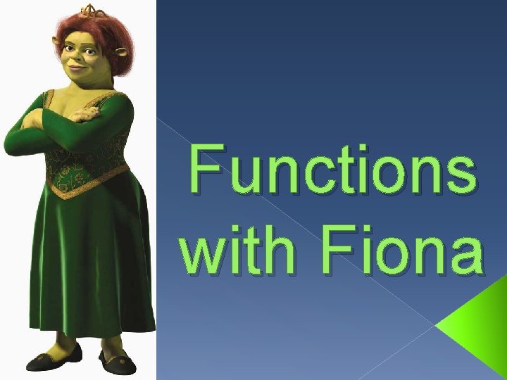 Functions with Fiona Functions with Fiona