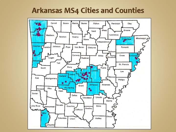 Arkansas MS 4 Cities and Counties 