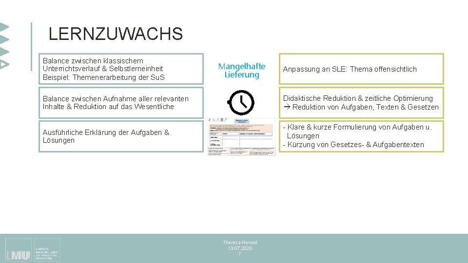 LERNZUWACHS Balance zwischen klassischem Unterrichtsverlauf & Selbstlerneinheit Beispiel: Themenerarbeitung der Su. S Mangelhafte Lieferung LERNZUWACHS Balance zwischen klassischem Unterrichtsverlauf & Selbstlerneinheit Beispiel: Themenerarbeitung der Su. S Mangelhafte Lieferung
