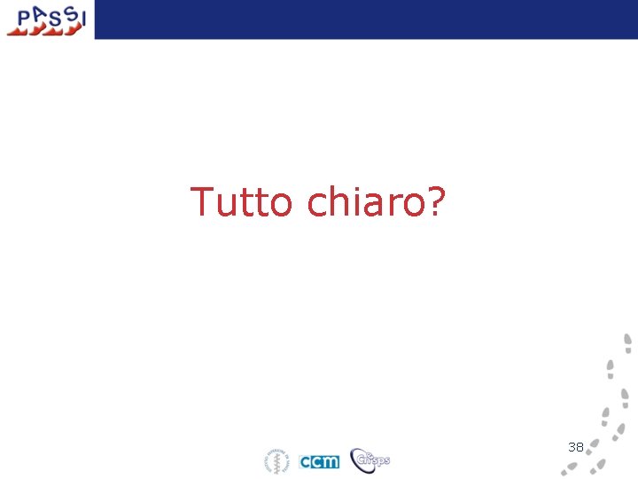 Tutto chiaro? 38 