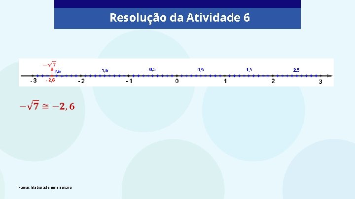Resolução da Atividade 6 Fonte: Elaborada pela autora 