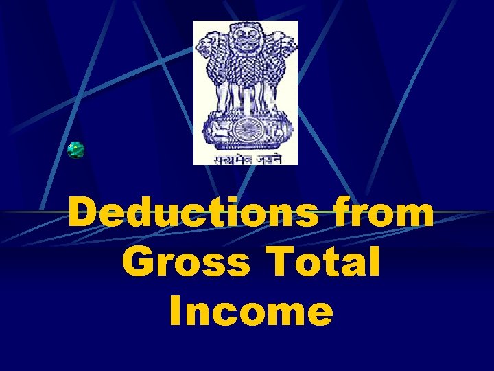 Deductions from Gross Total Income 