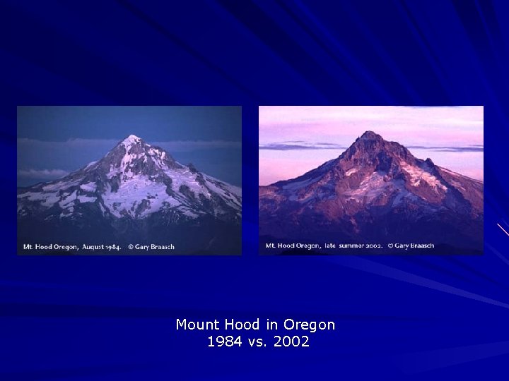 Mount Hood in Oregon 1984 vs. 2002 