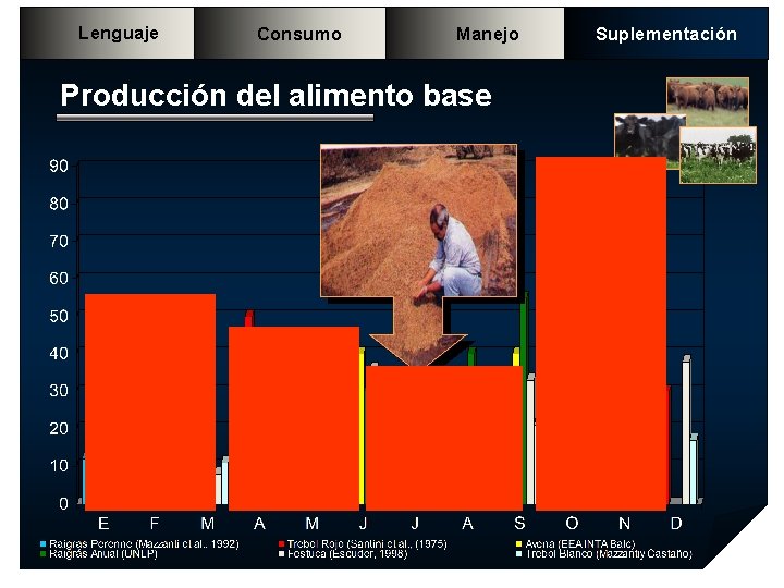 Lenguaje Consumo Manejo Producción del alimento base Suplementación Lenguaje Consumo Manejo Producción del alimento base Suplementación