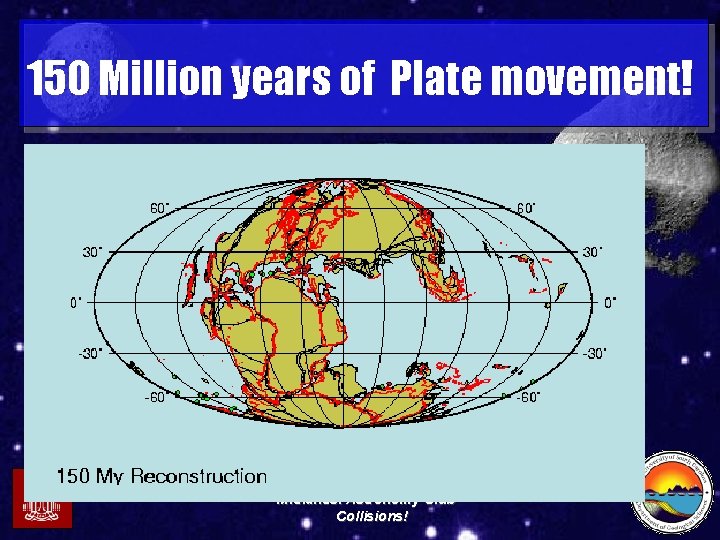 150 Million years of Plate movement! Midlands. Astronomy Club – Collisions! 