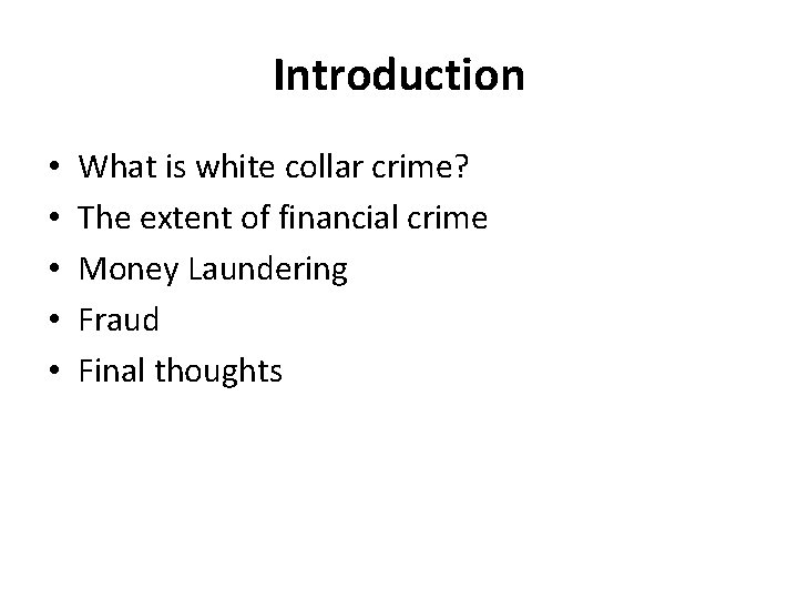 White Collar Crime A Serious Threat Or An