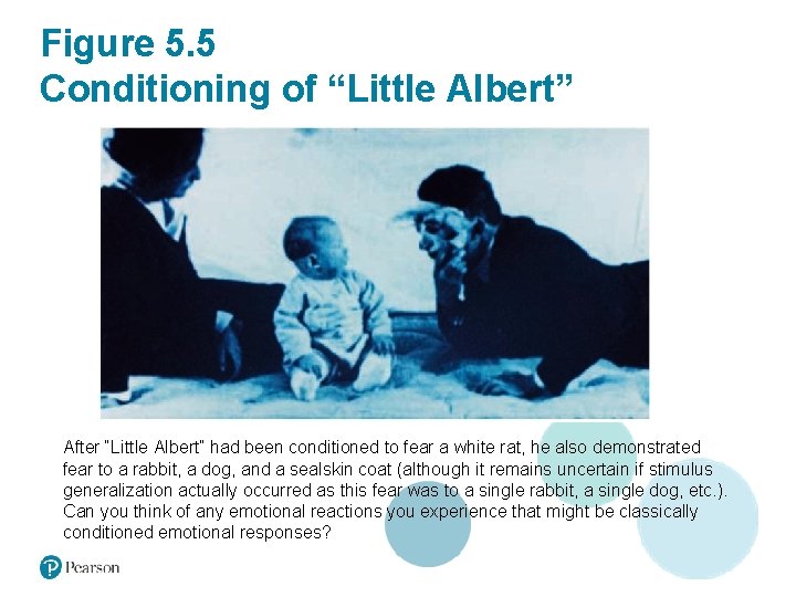 Figure 5. 5 Conditioning of “Little Albert” After “Little Albert” had been conditioned to