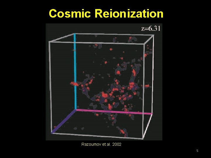 Cosmic Reionization Razoumov et al. 2002 5 