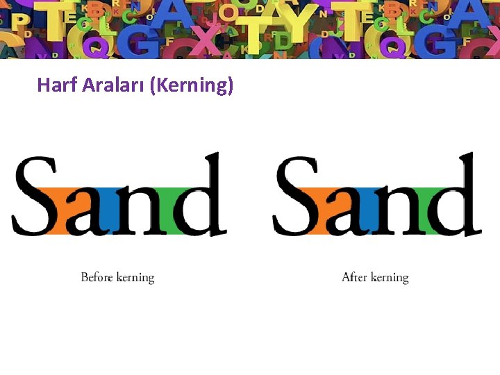 Harf Araları (Kerning) 