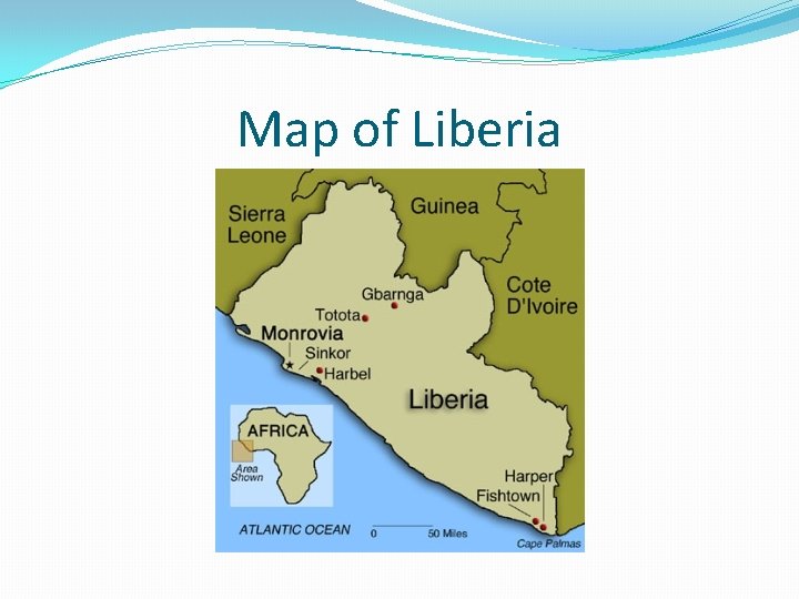 Map of Liberia 