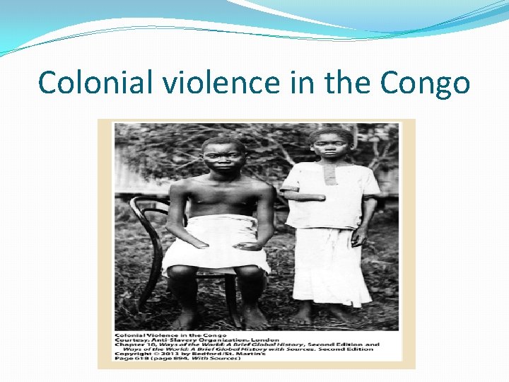 Colonial violence in the Congo 