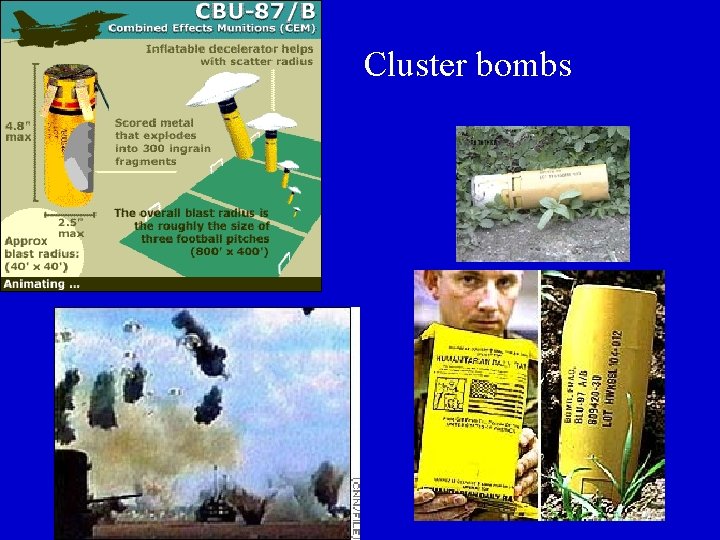 Cluster bombs 
