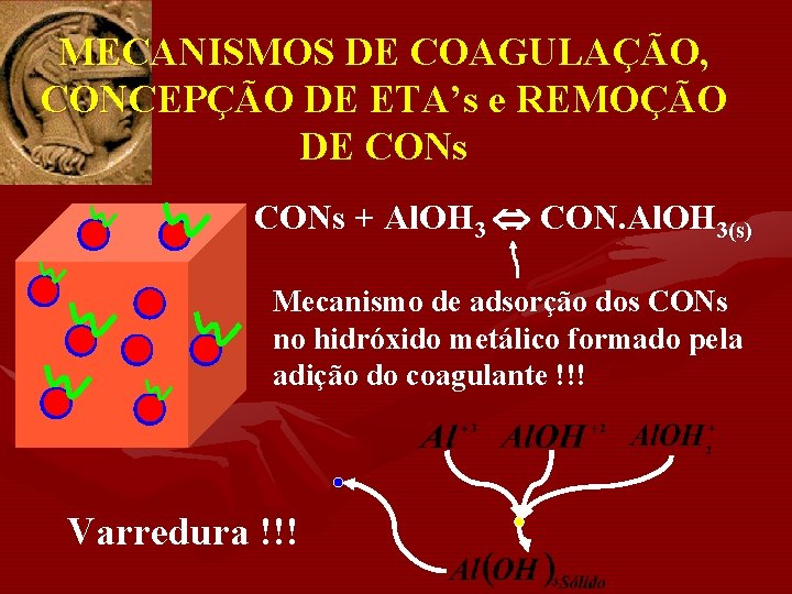 MECANISMOS DE COAGULAÇÃO, CONCEPÇÃO DE ETA’s e REMOÇÃO DE CONs + Al. OH 3