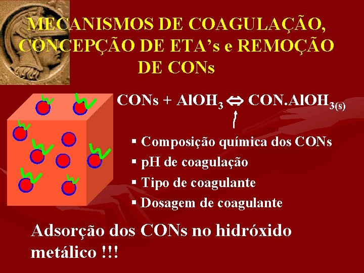 MECANISMOS DE COAGULAÇÃO, CONCEPÇÃO DE ETA’s e REMOÇÃO DE CONs + Al. OH 3