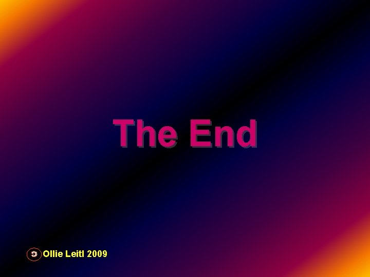 The End Ollie Leitl 2009 