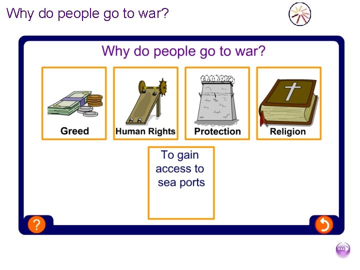 Why do people go to war? 