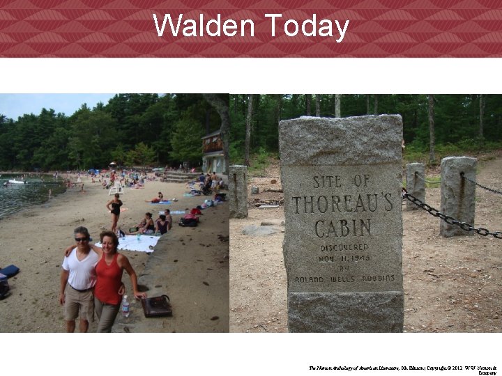 Walden Today • The Norton Anthology of American Literature, 8 th Edition | Copyright