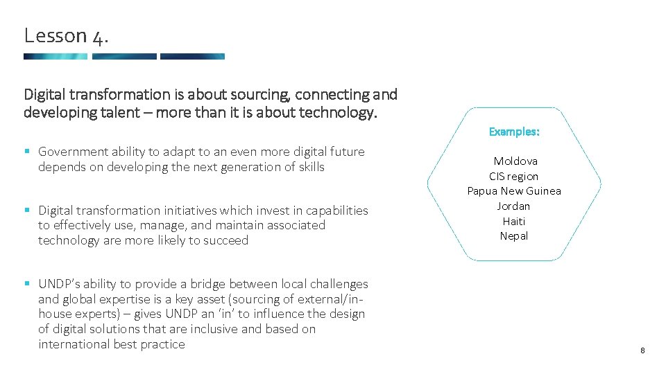 Lesson 4. Digital transformation is about sourcing, connecting and developing talent – more than