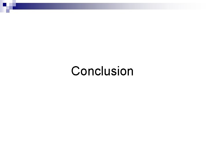 Conclusion 