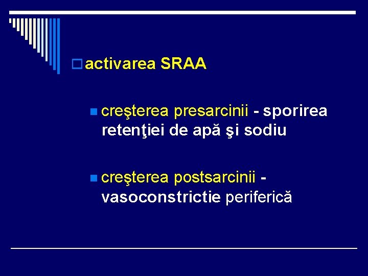 o activarea SRAA n creşterea presarcinii - sporirea retenţiei de apă şi sodiu n o activarea SRAA n creşterea presarcinii - sporirea retenţiei de apă şi sodiu n