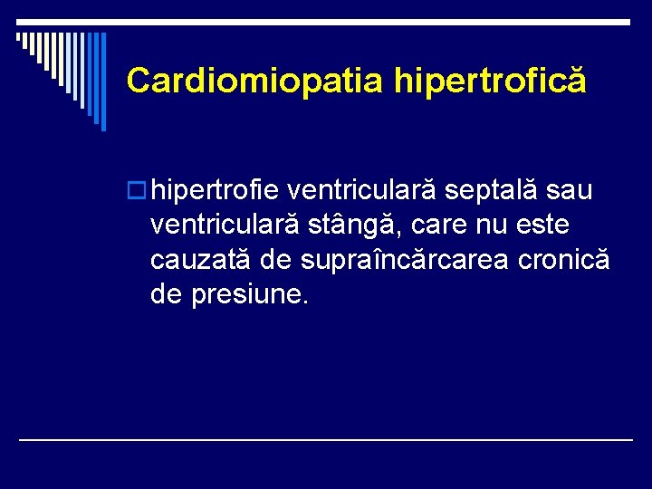 Cardiomiopatia hipertrofică o hipertrofie ventriculară septală sau ventriculară stângă, care nu este cauzată de Cardiomiopatia hipertrofică o hipertrofie ventriculară septală sau ventriculară stângă, care nu este cauzată de