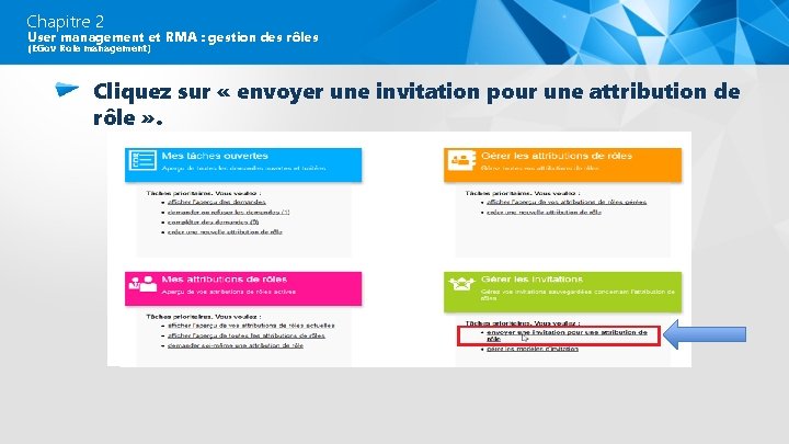 Chapitre 2 User management et RMA : gestion des rôles (EGov Role management) Cliquez