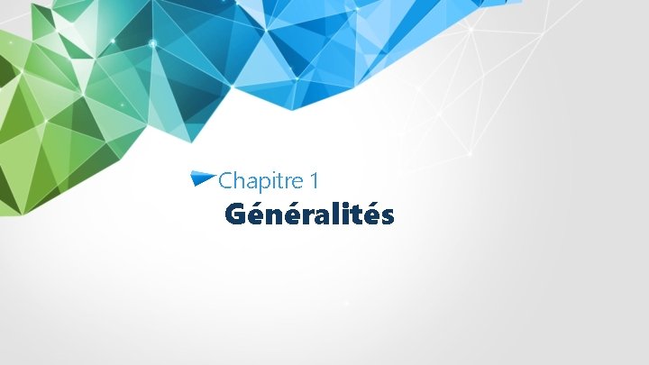 Chapitre 1 Généralités 