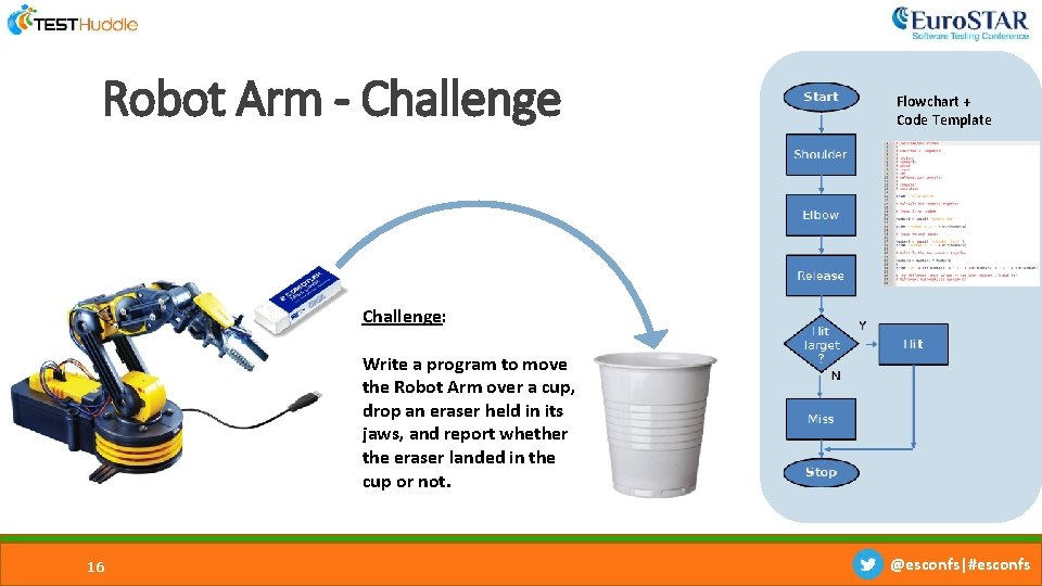 Robot Arm - Challenge Flowchart + Code Template Challenge: Write a program to move Robot Arm - Challenge Flowchart + Code Template Challenge: Write a program to move