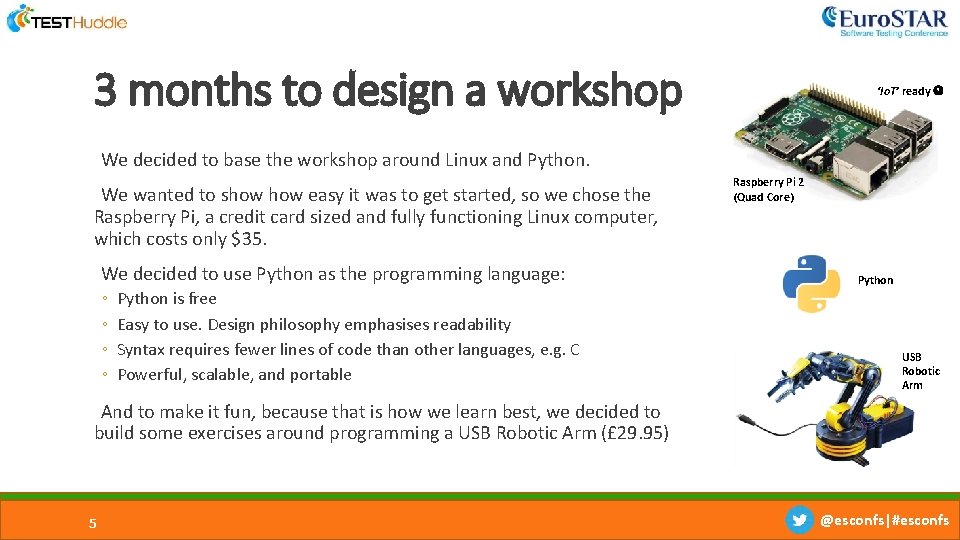 3 months to design a workshop ‘Io. T’ ready We decided to base the 3 months to design a workshop ‘Io. T’ ready We decided to base the